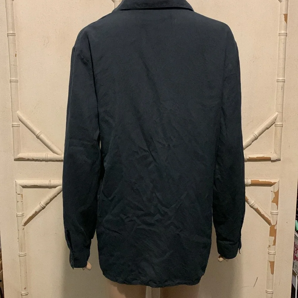 Vintage Silk Button Down Blouse - Picture 3 of 8